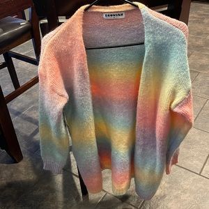 Ecowish multicolor cardigan size medium